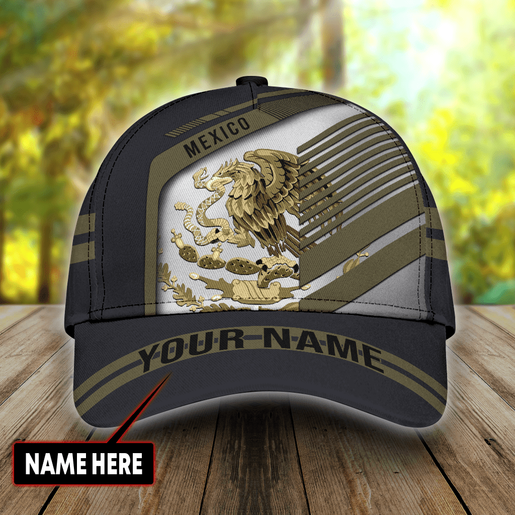 Personalized Name Mexico 3D full printed Classic Cap baseball cap, Mexican Cap hat Trucker Hats Custom Hats Gifts For Men & Women