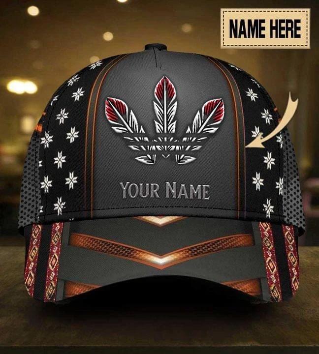 Personalized Name Native American Classic Cap Trucker Hats Custom Hats Gifts For Men & Women