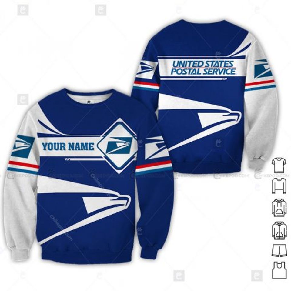 Personalized Name Postal Service Sweatshirt, Gift For Postal Worker BC330 - Image 2