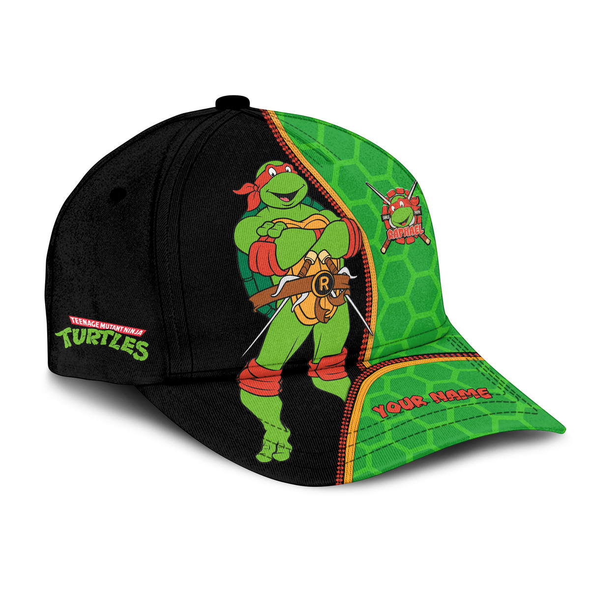 Personalized Name TMNT Raphael Classic Cap Trucker Hats Custom Hats Gifts For Men & Women