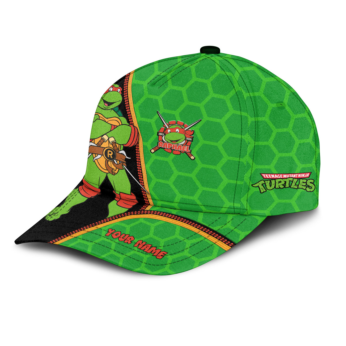 Personalized Name TMNT Raphael Classic Cap Trucker Hats Custom Hats Gifts For Men & Women