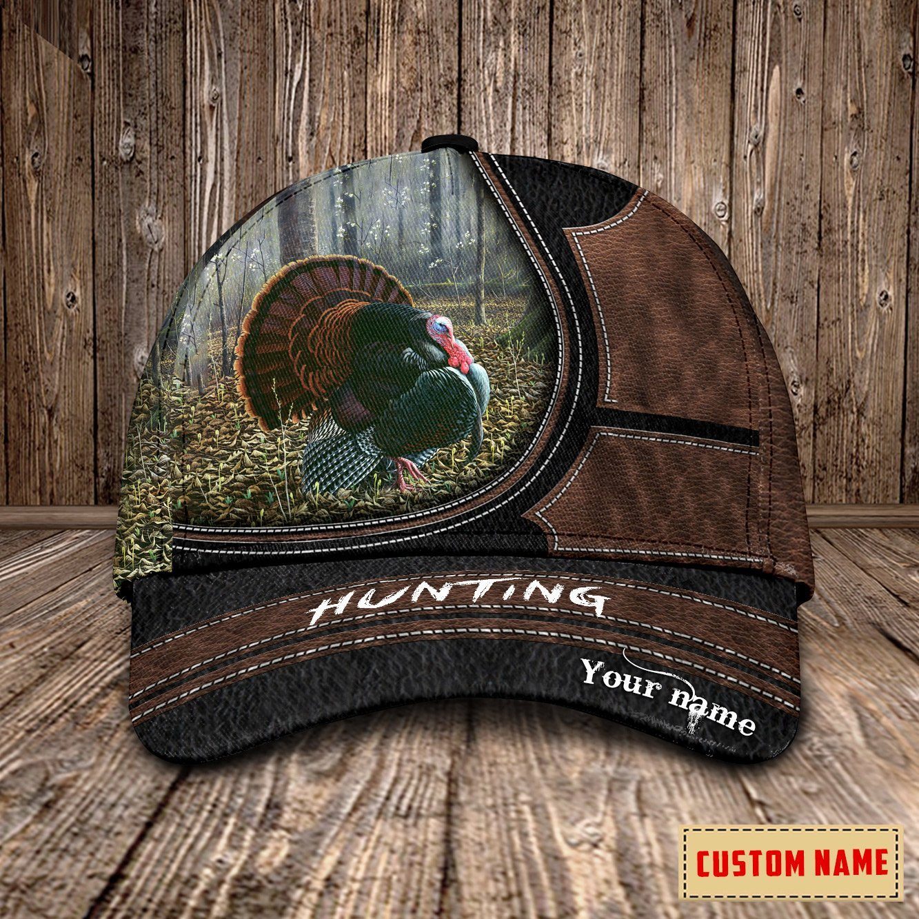 Personalized Name Turkey Hunting  Cap NDB06 Trucker Hats Custom Hats Gifts For Men & Women