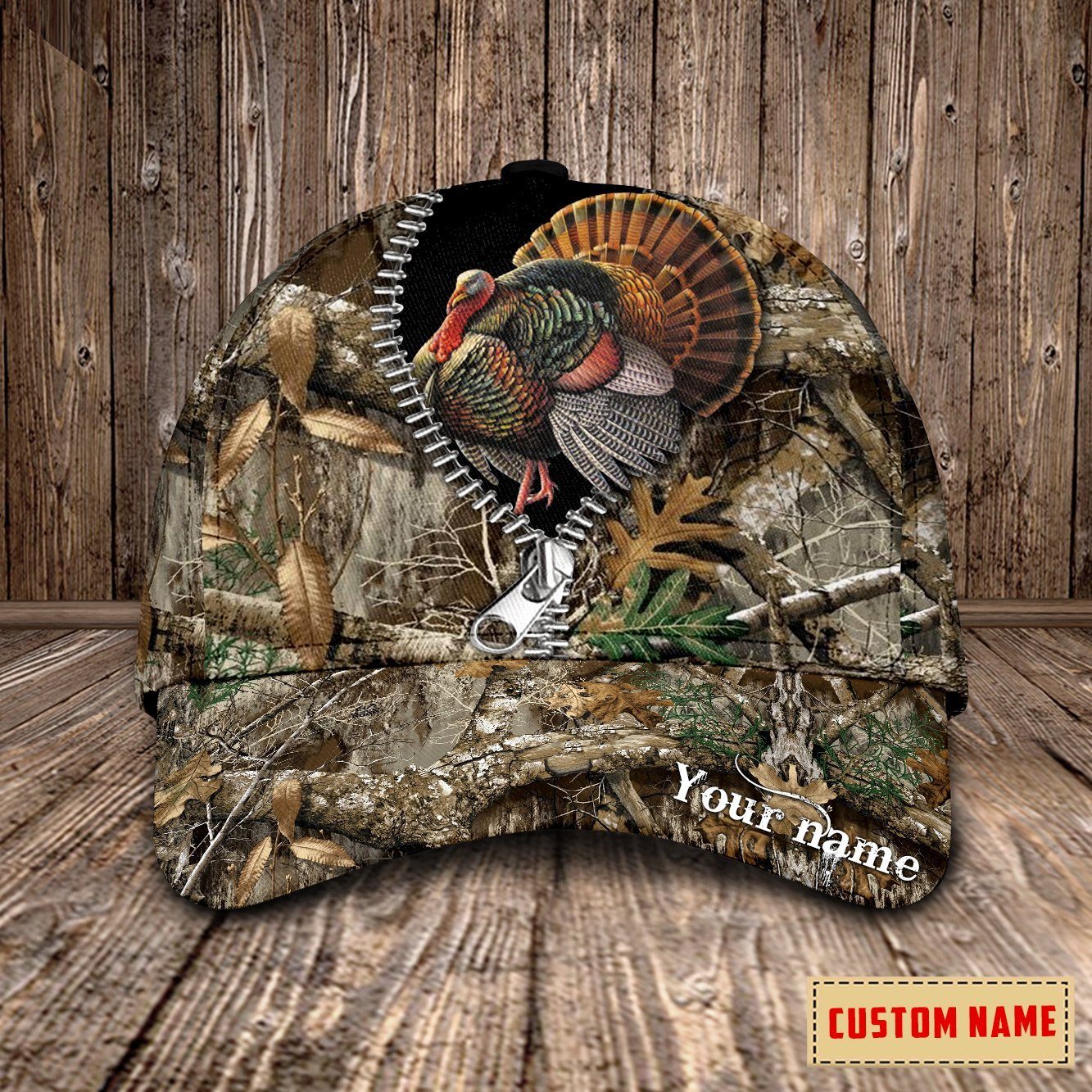 Personalized Name Turkey Hunting  Cap NDB07 Trucker Hats Custom Hats Gifts For Men & Women