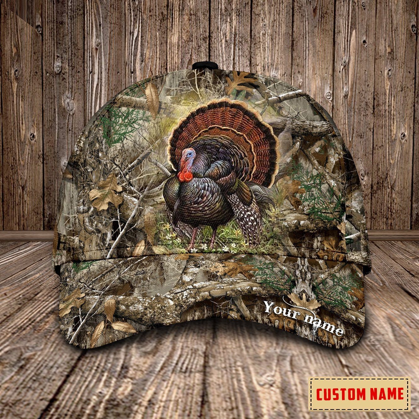 Personalized Name Turkey Hunting  Cap NDB08 Trucker Hats Custom Hats Gifts For Men & Women