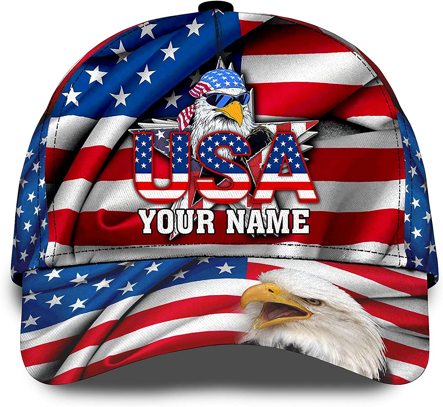 Personalized Name Veteran 3D Cap, Gift For Veteran Day, Father's Day Gift Trucker Hats Custom Hats Gifts For Men & Women