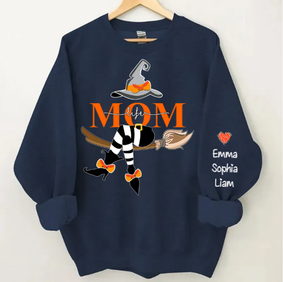 Personalized Nana Mom Life Witch Little Kids 3D Sweatshirt