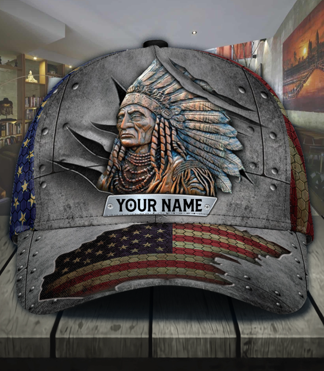 Personalized Native Classic Cap, Gift for Native Americans Trucker Hats Custom Hats Gifts For Men & Women