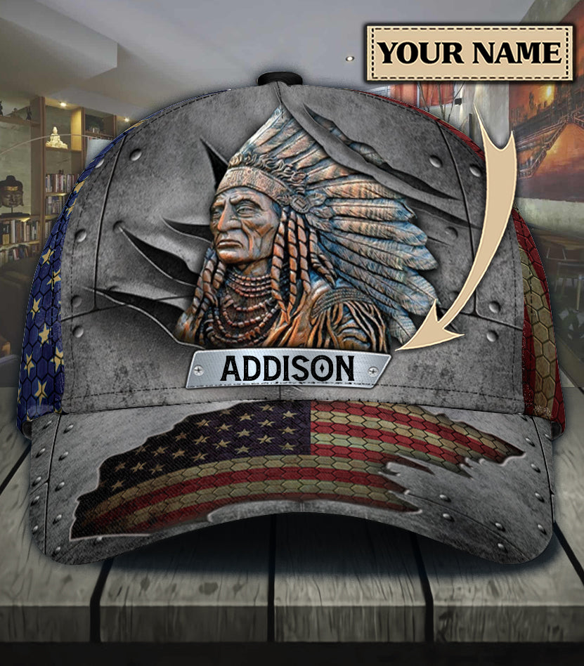 Personalized Native Classic Cap, Gift for Native Americans Trucker Hats Custom Hats Gifts For Men & Women