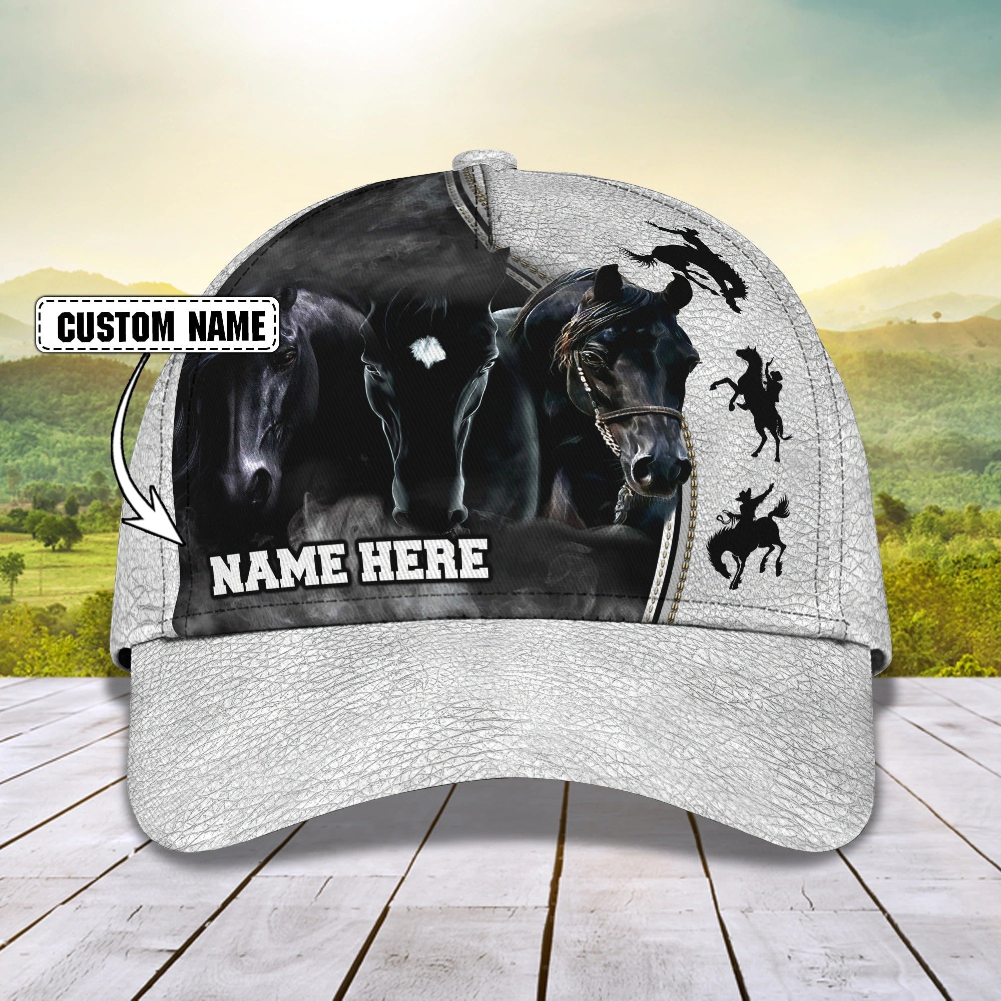 Personalized Native Usa Horse Cap For Men And Woman, Birthday Present To Horse Lovers Trucker Hats Custom Hats Gifts For Men & Women