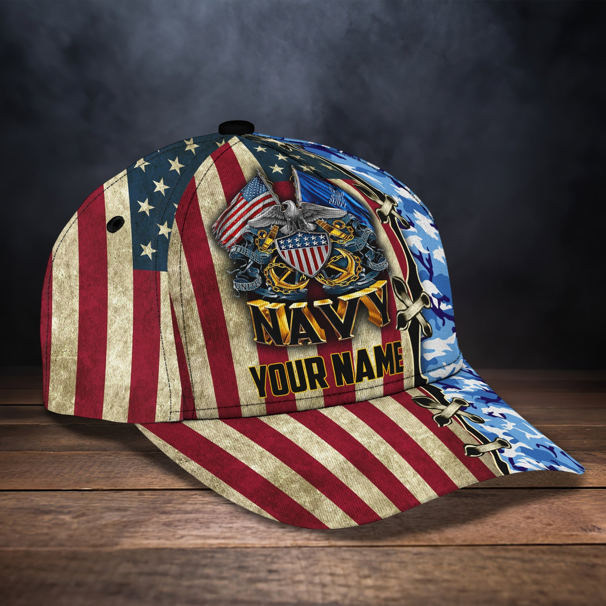 Personalized Navy Veteran Cap - Custom Classic Cap For Gift Or Personal Use Trucker Hats Custom Hats Gifts For Men & Women