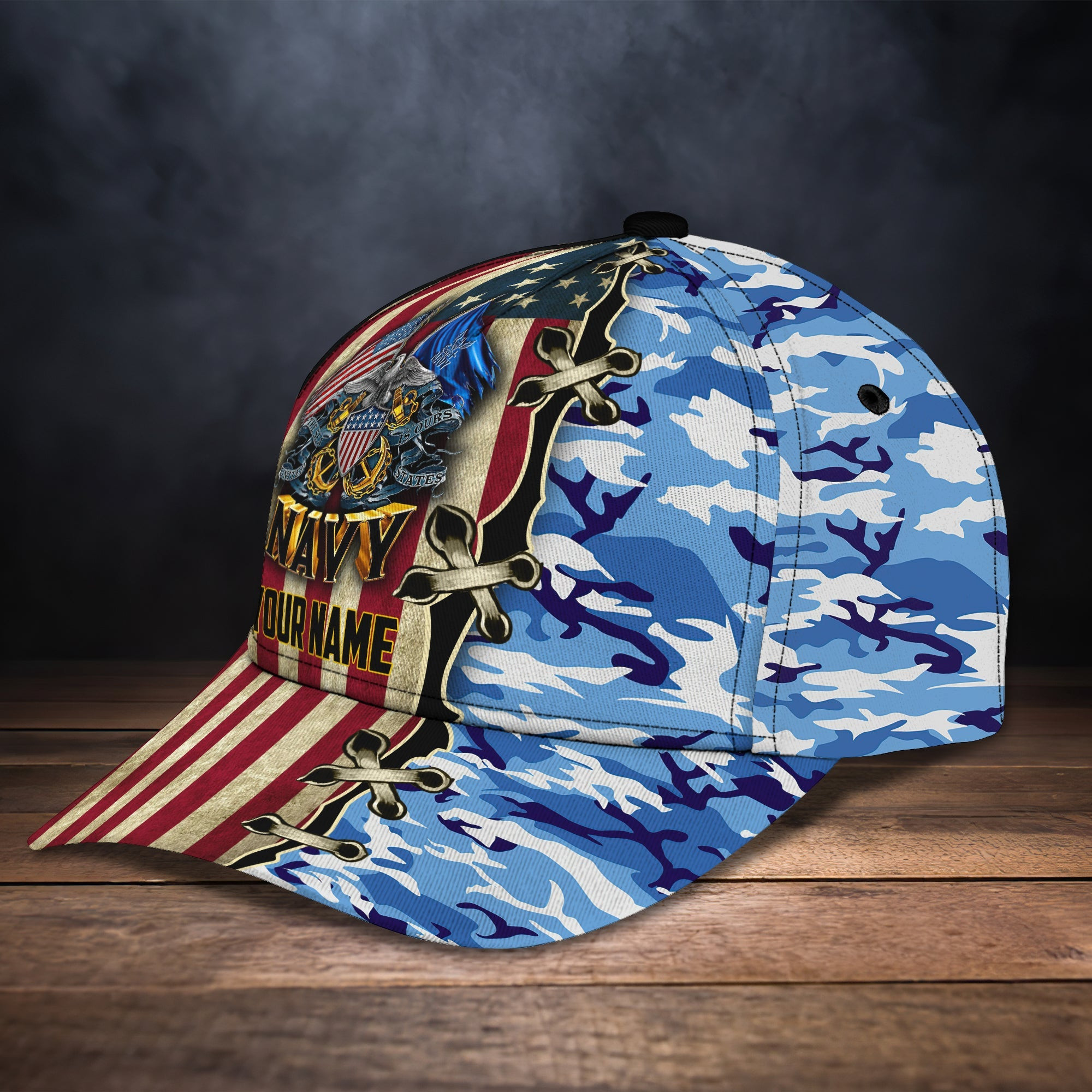 Personalized Navy Veteran Cap - Custom Classic Cap For Gift Or Personal Use Trucker Hats Custom Hats Gifts For Men & Women