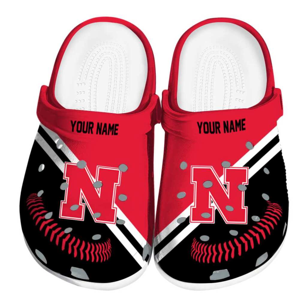 Personalized Nebraska Cornhuskers Baseball Motif ClogTVC1801175