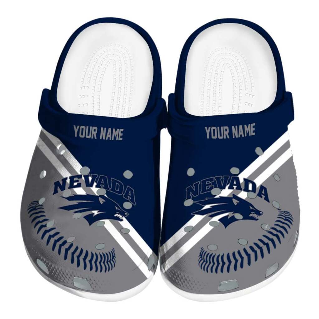 Personalized Nevada Wolf Pack Baseball Motif ClogTVC1801789