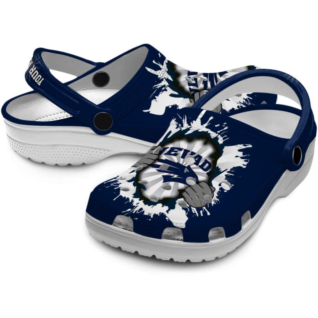Personalized Nevada Wolf Pack Gripping Hand ClogTVC1801789 - Image 3