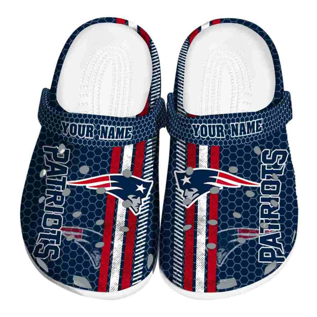 Personalized New England Patriots Contrasting Stripes ClogTVC1801177