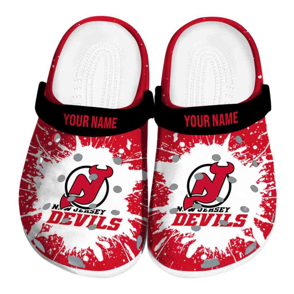 Personalized New Jersey Devils Splash Art ClogTVC1801886