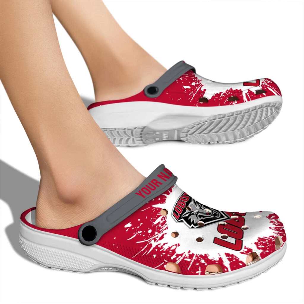 Personalized New Mexico Lobos Splash Art ClogTVC1801711 - Image 2