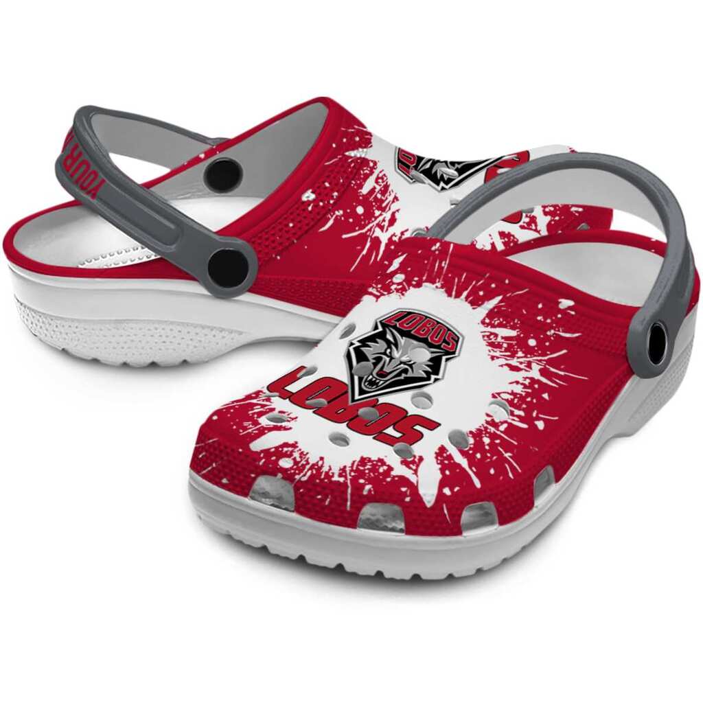 Personalized New Mexico Lobos Splash Art ClogTVC1801711 - Image 3