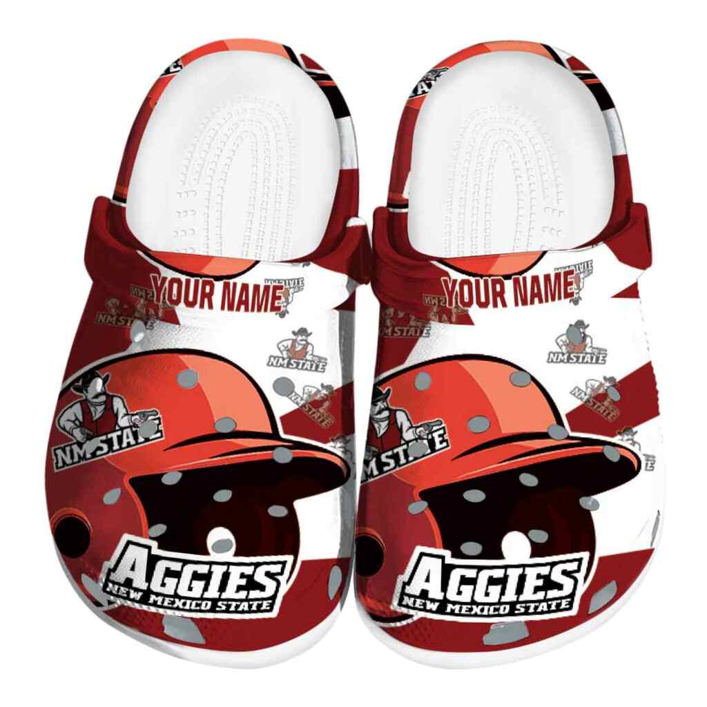 Personalized New Mexico State Aggies Baseball Helmet ClogTVC1801817