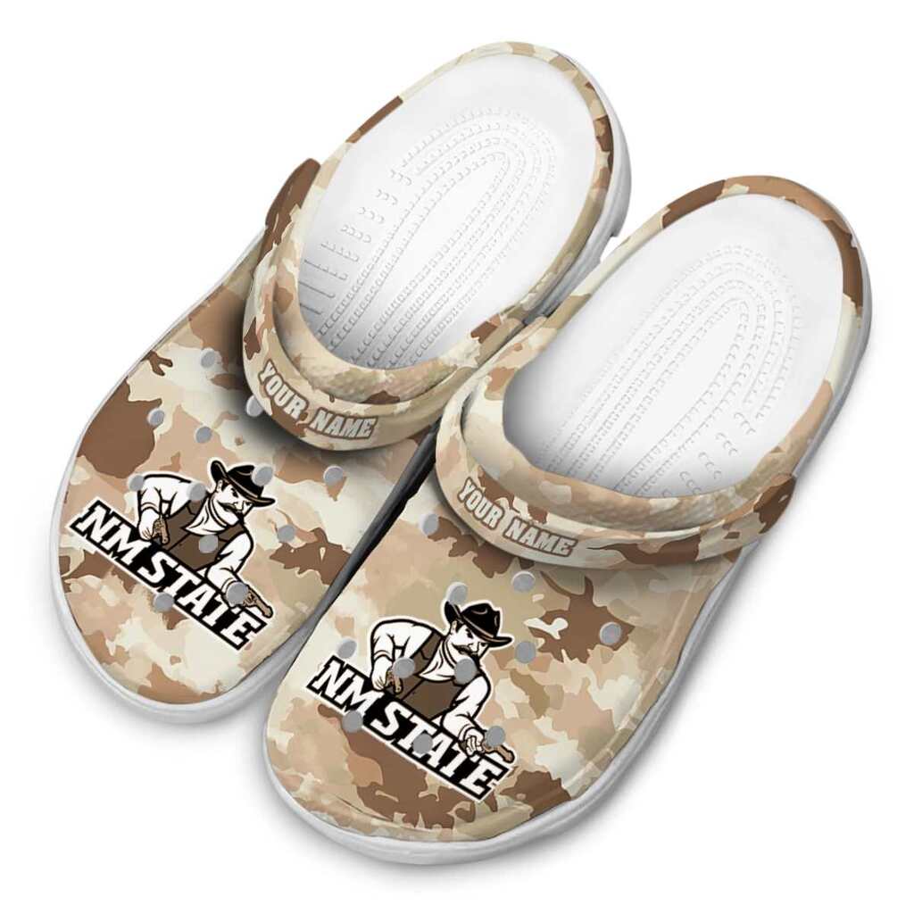 Personalized New Mexico State Aggies Desert Camo ClogTVC1801697 - Image 4
