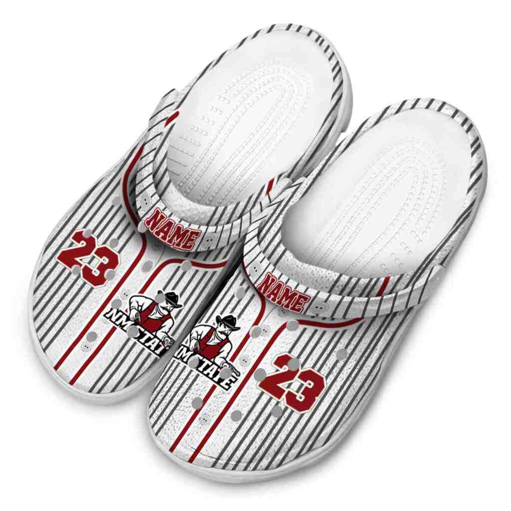 Personalized New Mexico State Aggies Pinstripe Pattern ClogTVC1801711 - Image 4