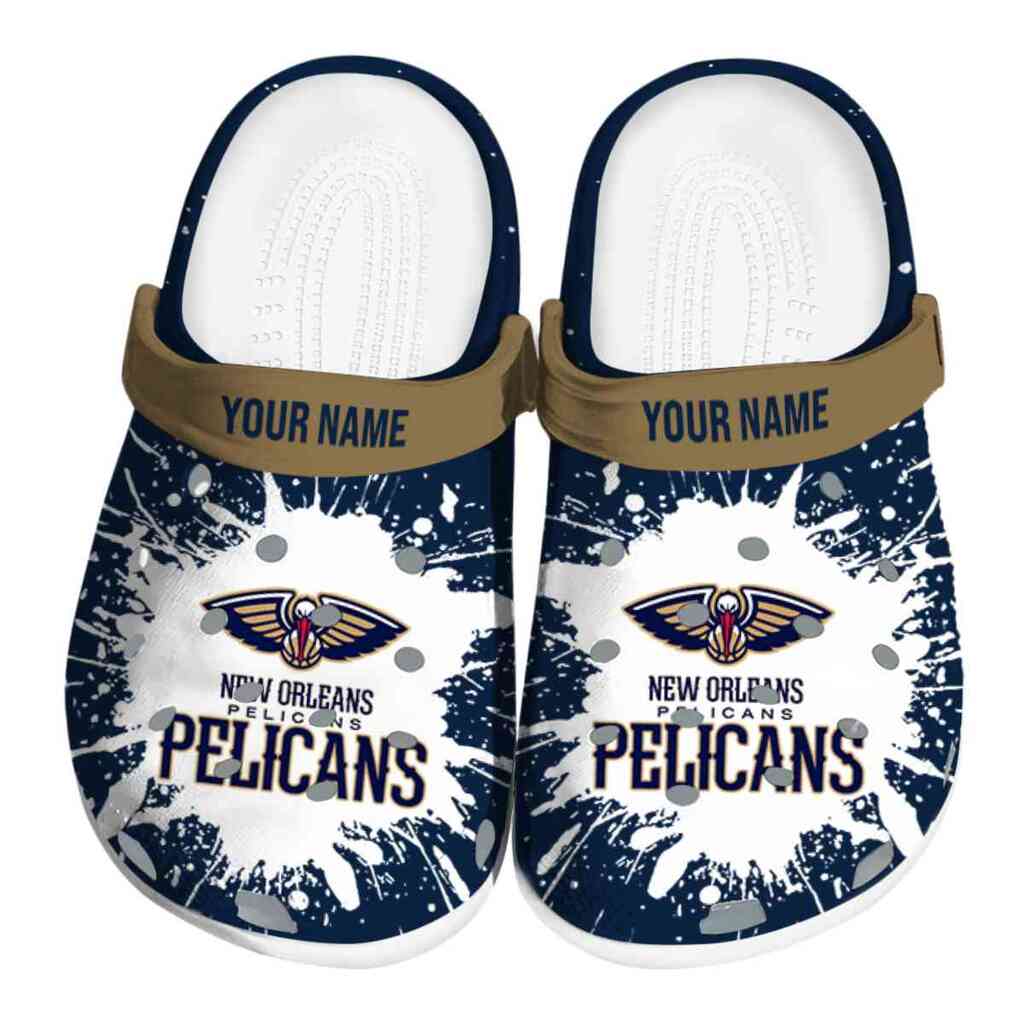 Personalized New Orleans Pelicans Splash Art ClogTVC1801736