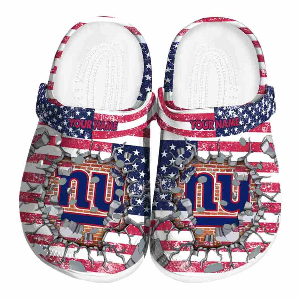 Personalized New York Giants Freedom Splinter ClogTVC180147