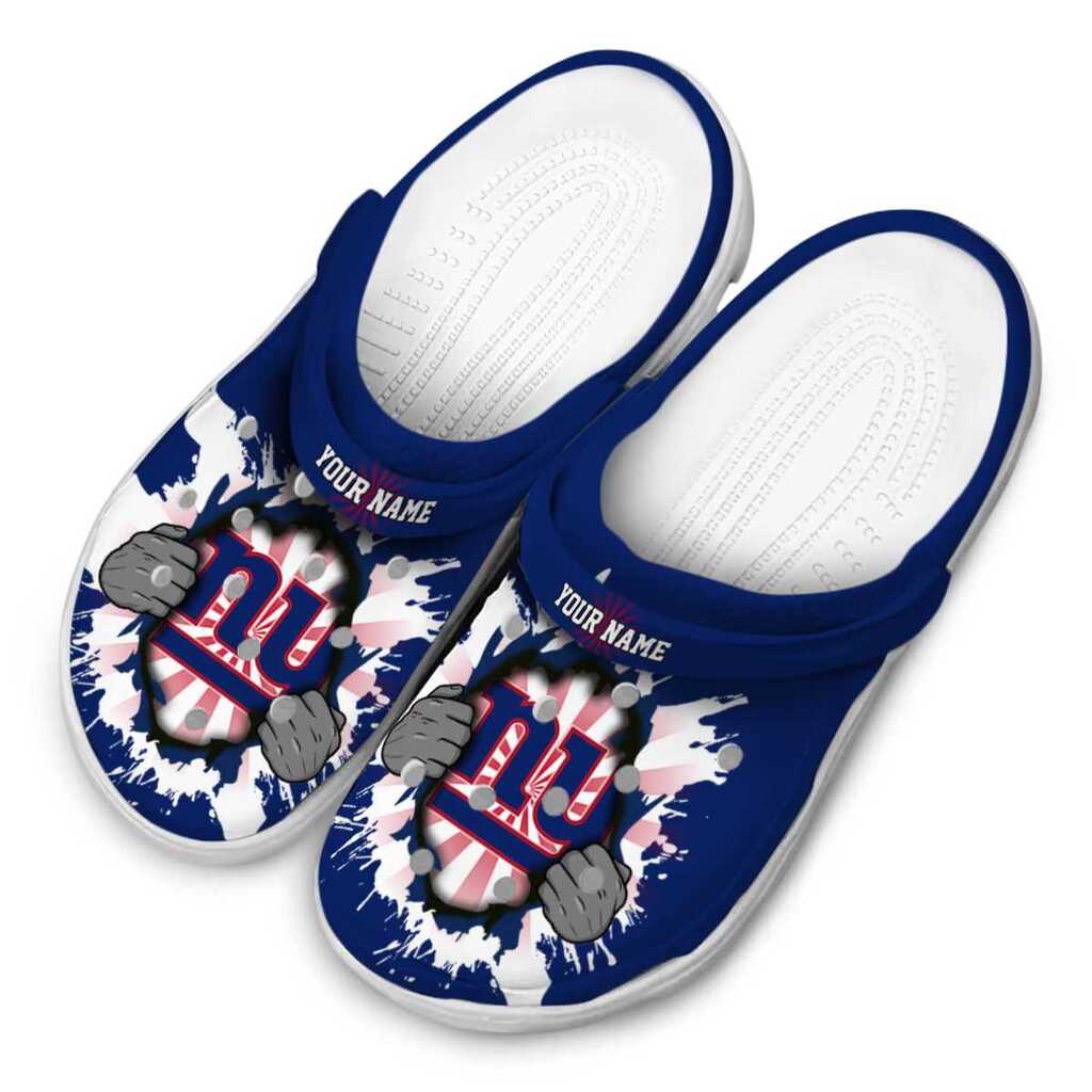 Personalized New York Giants Gripping Hand ClogTVC180147 - Image 4