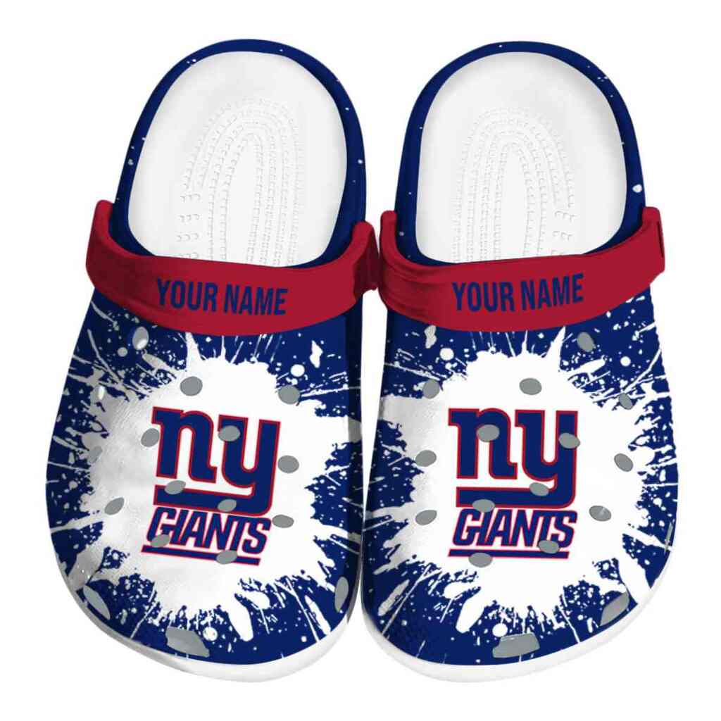 Personalized New York Giants Splash Art ClogTVC180147