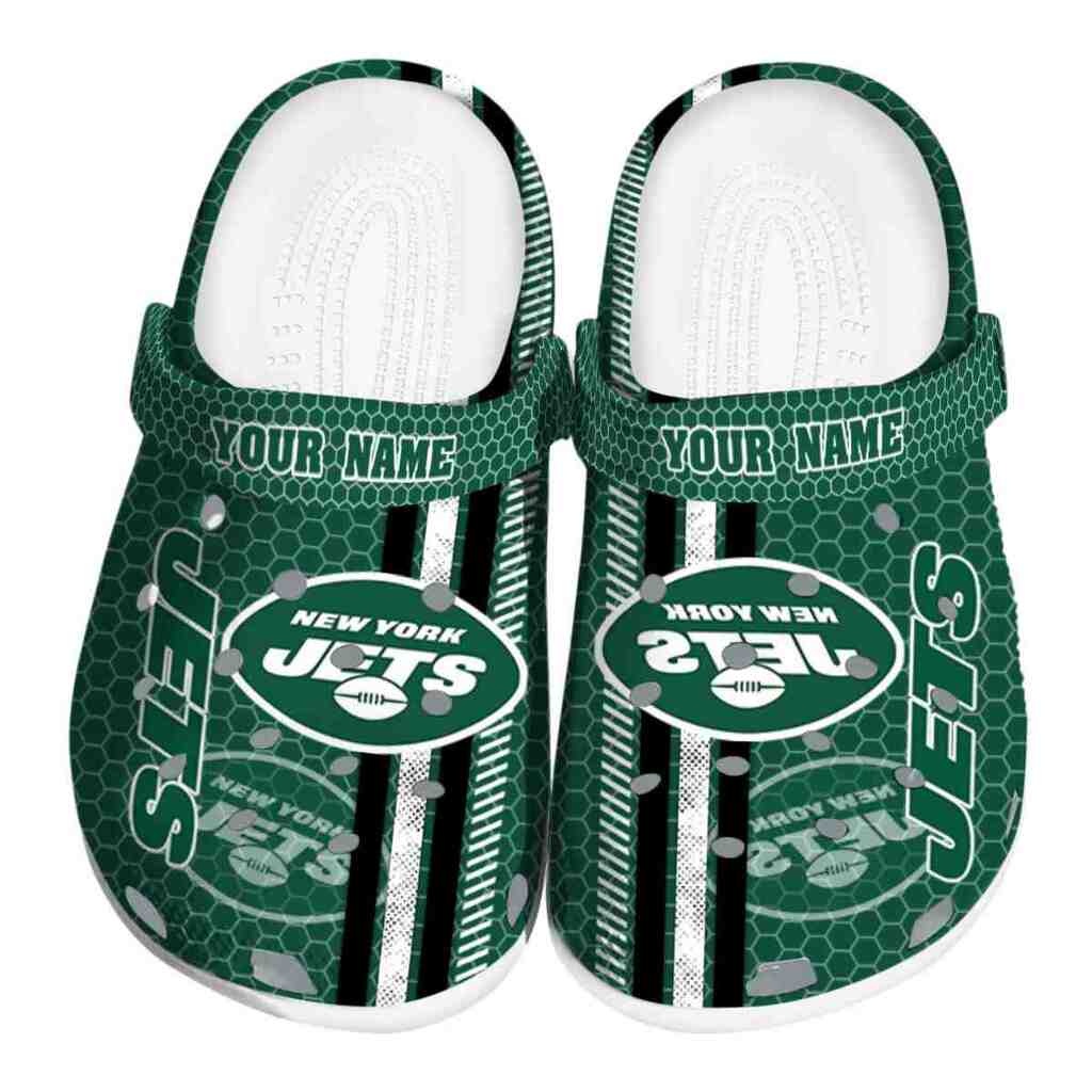 Personalized New York Jets Contrasting Stripes ClogTVC180152