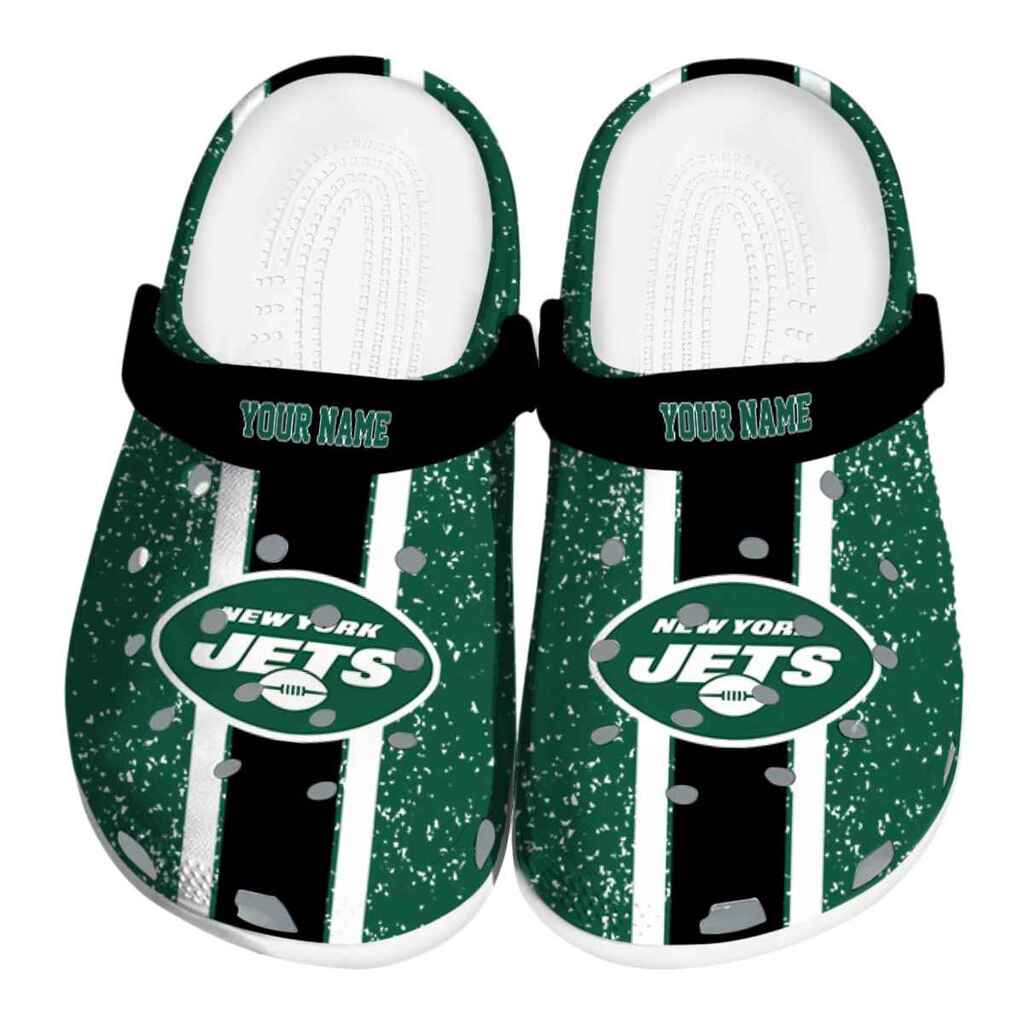 Personalized New York Jets Vertical Stripes ClogTVC180151