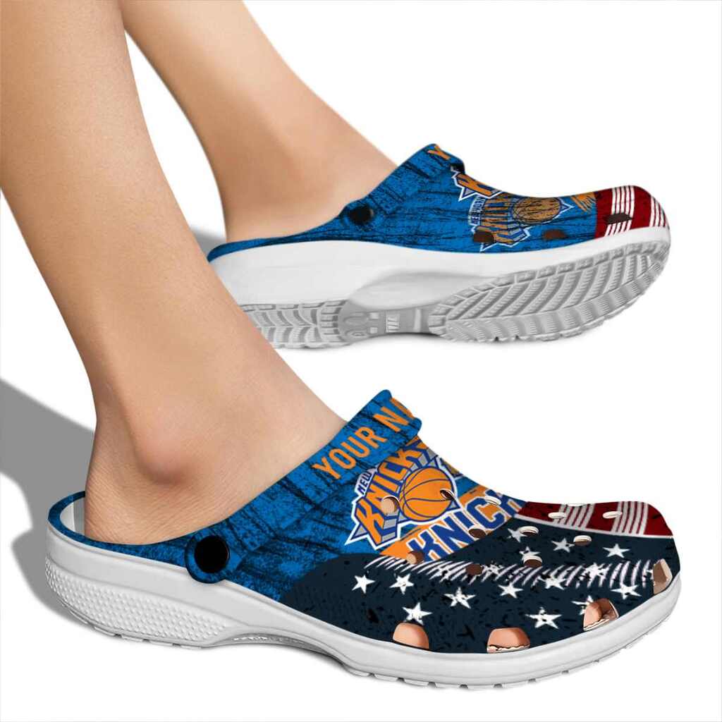 Personalized New York Knicks Star-Spangled Side Pattern ClogTVC1801920 - Image 2