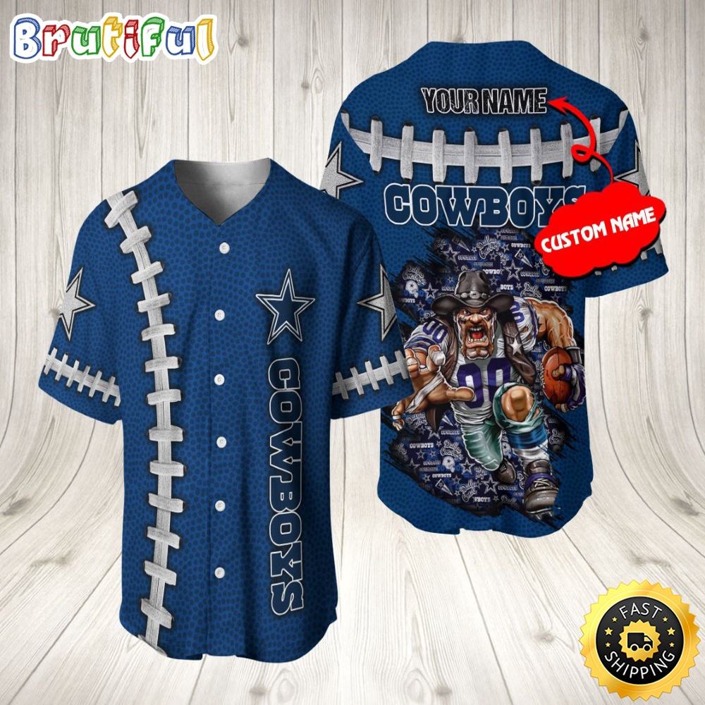 Personalized NLF Dallas Cowboys Baseball Jersey Athletic Team Shirts