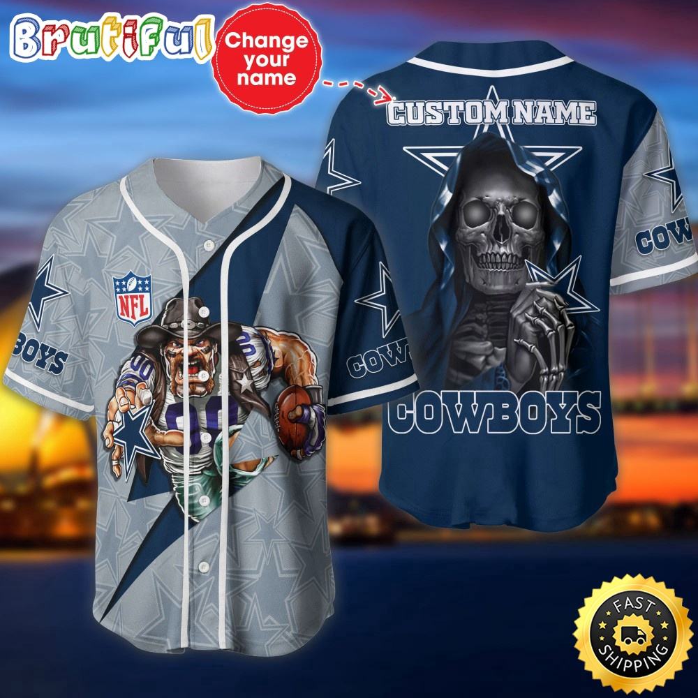 Personalized NLF Dallas Cowboys Baseball Jersey Stylish Baseball Tops