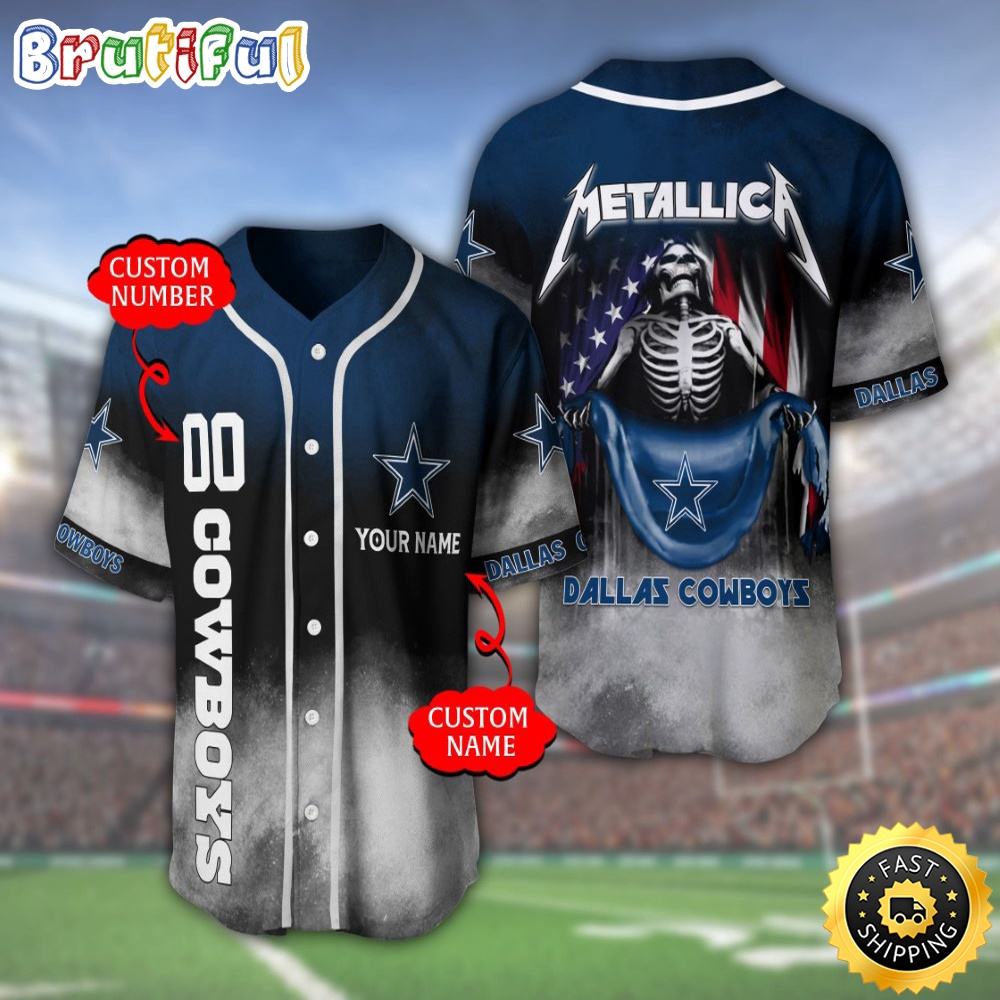 Personalized NLF Dallas Cowboys Baseball Jersey Vintage Baseball Gear