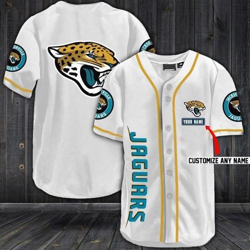 Personalized NLF Jacksonville Jaguars Baseball Jersey Shirt
