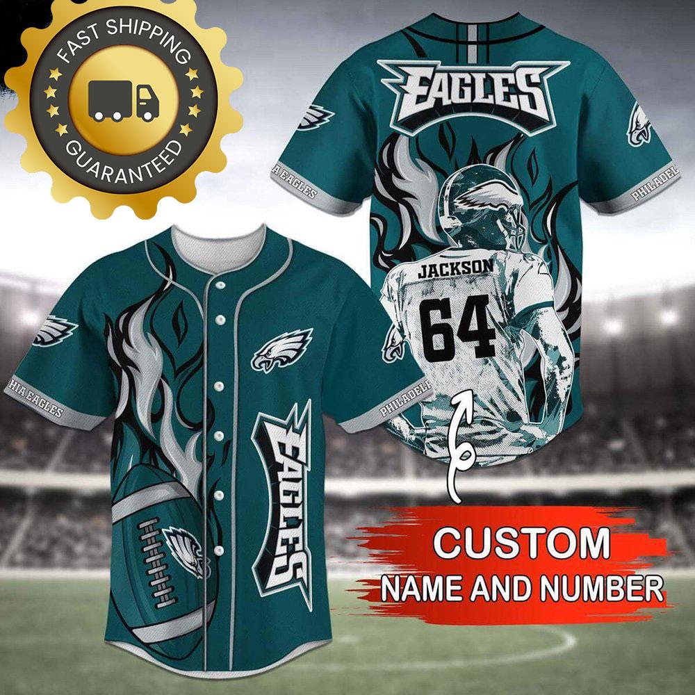 Personalized NLF Philadelphia Eagles Baseball Jersey Gift For Fans