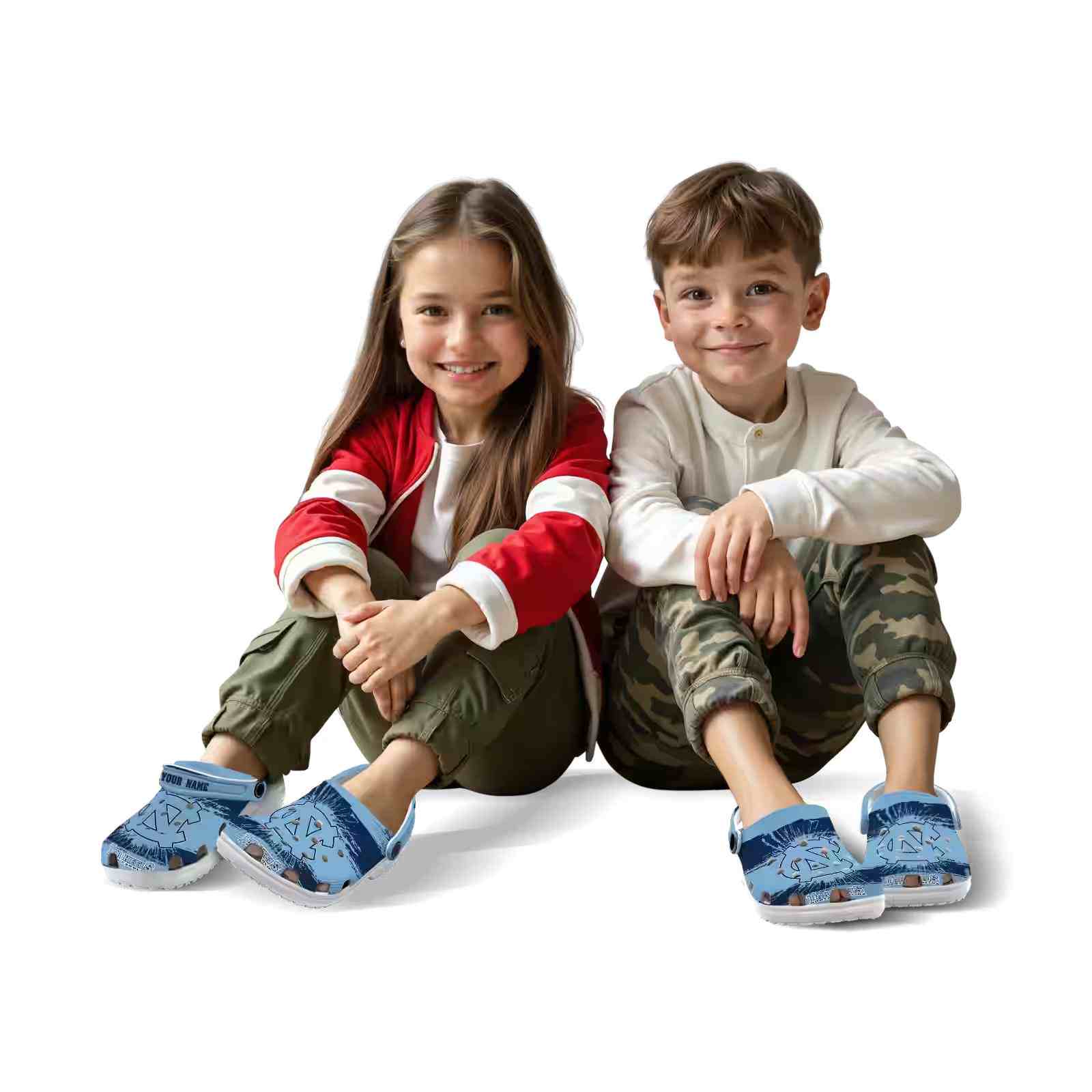 Personalized North Carolina Tar Heels Paint Splatter Graphics ClogTVC180140 - Image 8