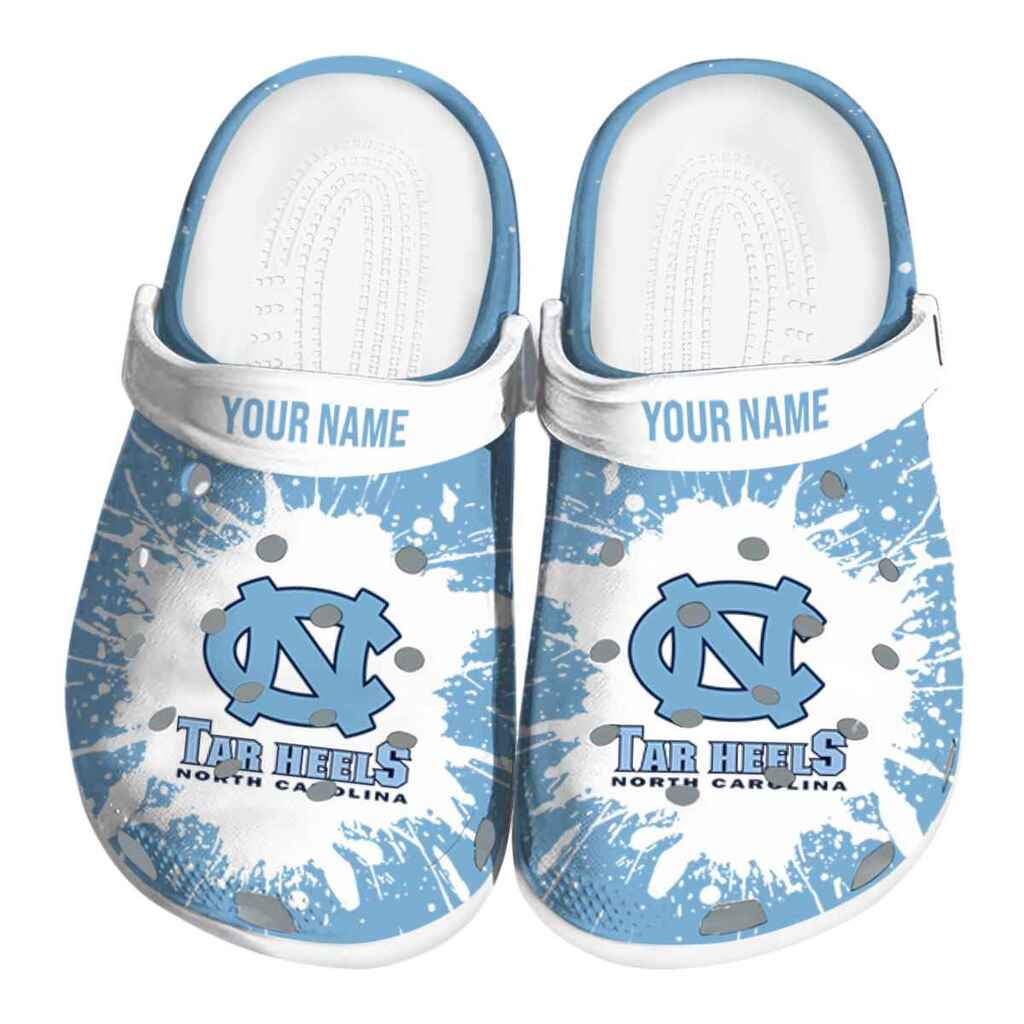 Personalized North Carolina Tar Heels Splash Art ClogTVC180142