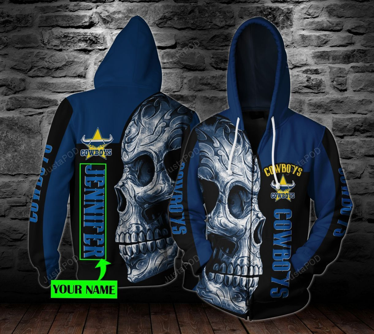 Personalized North Queensland Cowboys 3D All Over Print Hoodie, Zip Hoodie