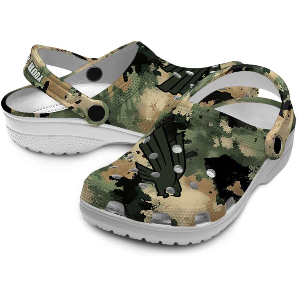 Personalized North Texas Mean Green Camouflage Craze ClogTVC1801697 - Image 3