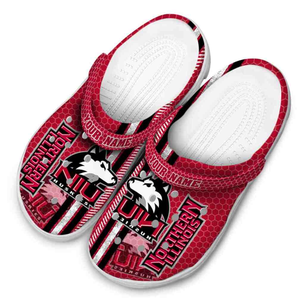Personalized Northern Illinois Huskies Contrasting Stripes ClogTVC1801725 - Image 4