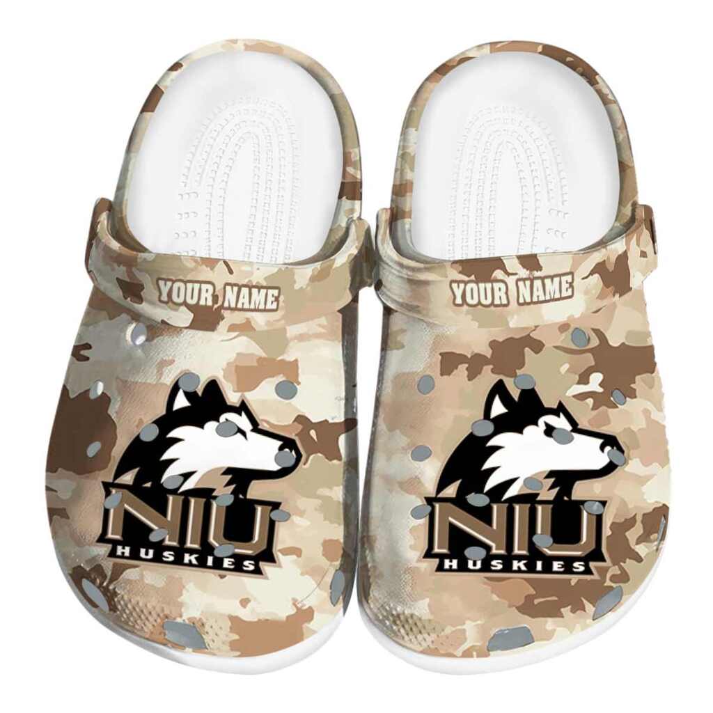 Personalized Northern Illinois Huskies Desert Camo ClogTVC1801697