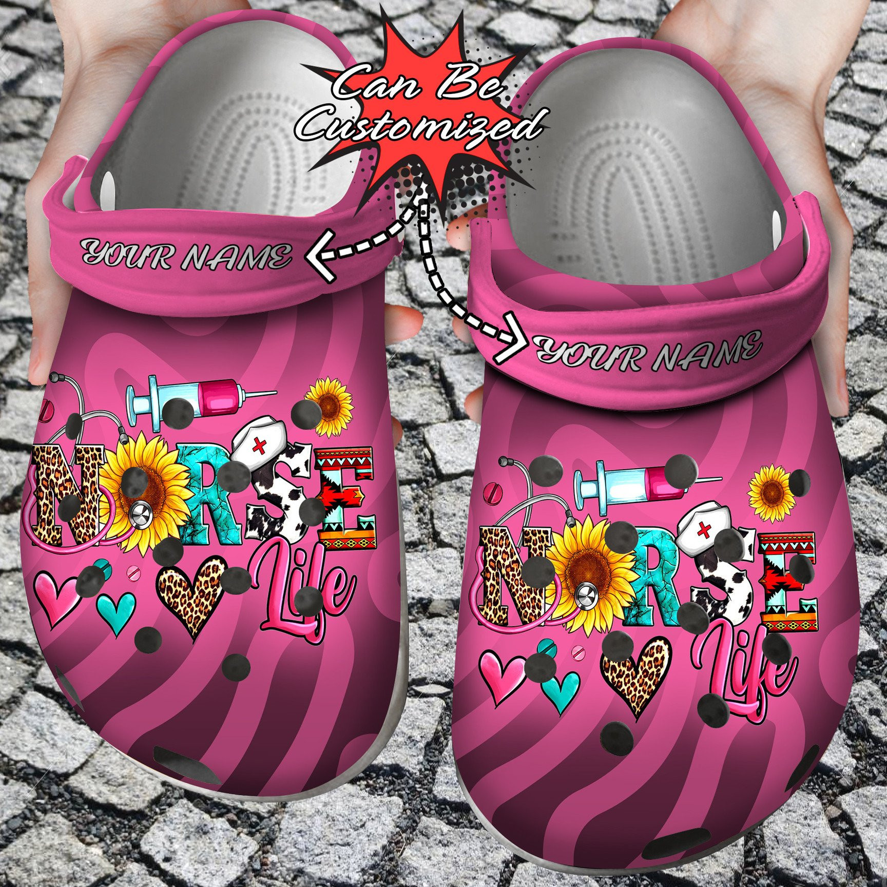 Personalized Nurse Life clog Shoes Nurse