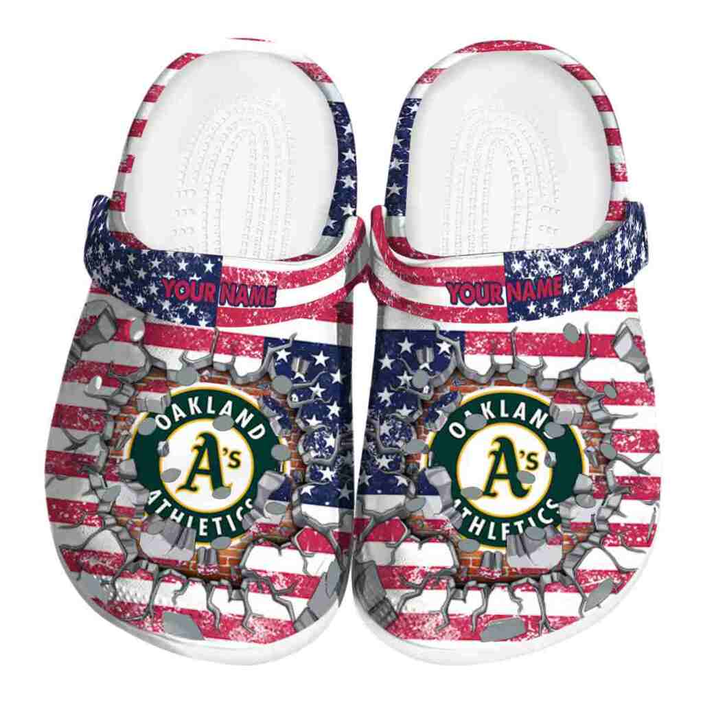 Personalized Oakland Athletics Freedom Splinter ClogTVC180142