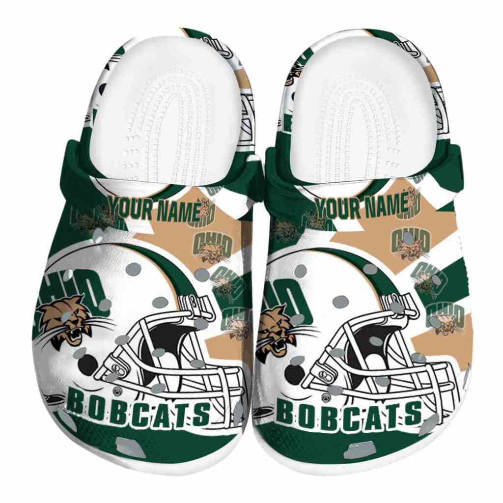 Personalized Ohio Bobcats Football Helmet ClogTVC1801791
