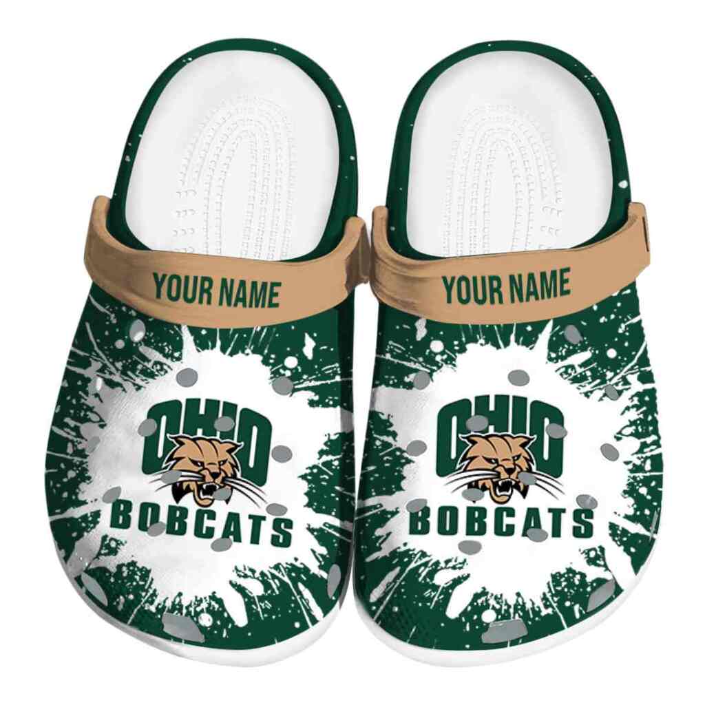 Personalized Ohio Bobcats Splash Art ClogTVC1801716
