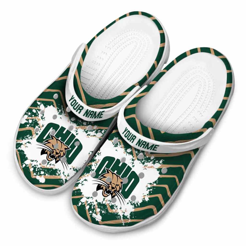 Personalized Ohio Bobcats Zigzag Paint Burst ClogTVC1801793 - Image 4