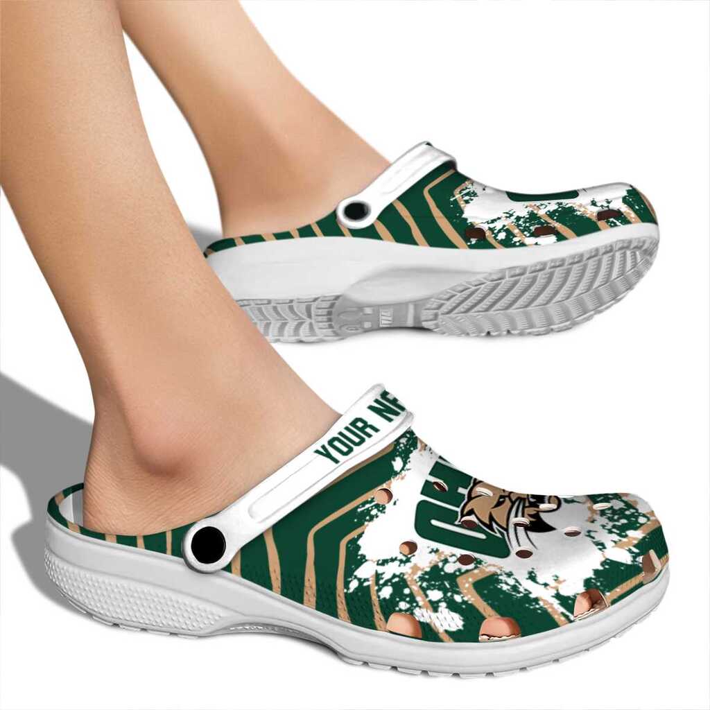 Personalized Ohio Bobcats Zigzag Paint Burst ClogTVC1801793 - Image 2
