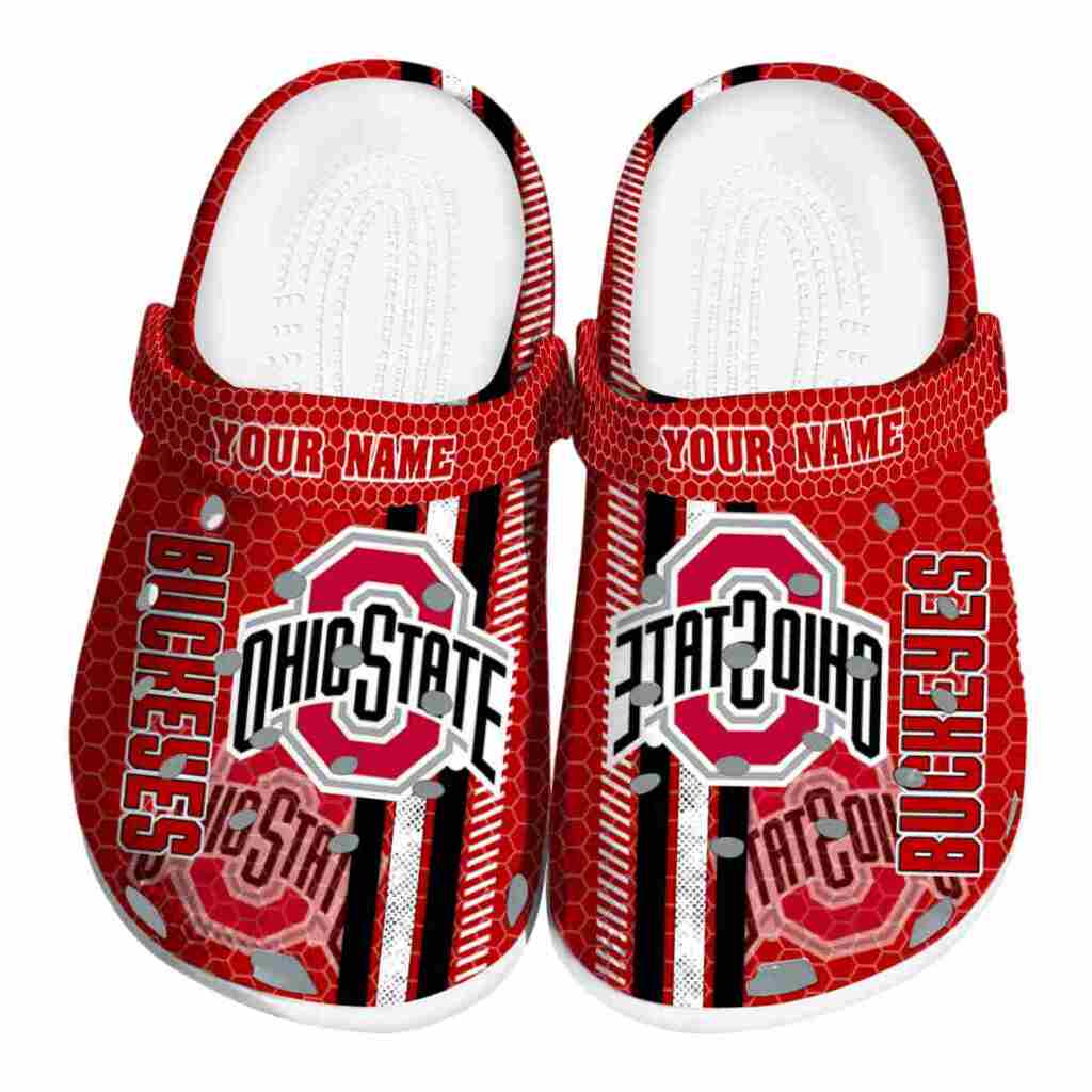Personalized Ohio State Buckeyes Contrasting Stripes ClogTVC1801170